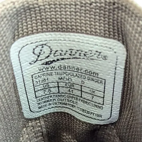 Danner Men's 7.5 Caprine 4 Mesh Hiker Taupe/Glazed Ginger Lifestyle Shoe